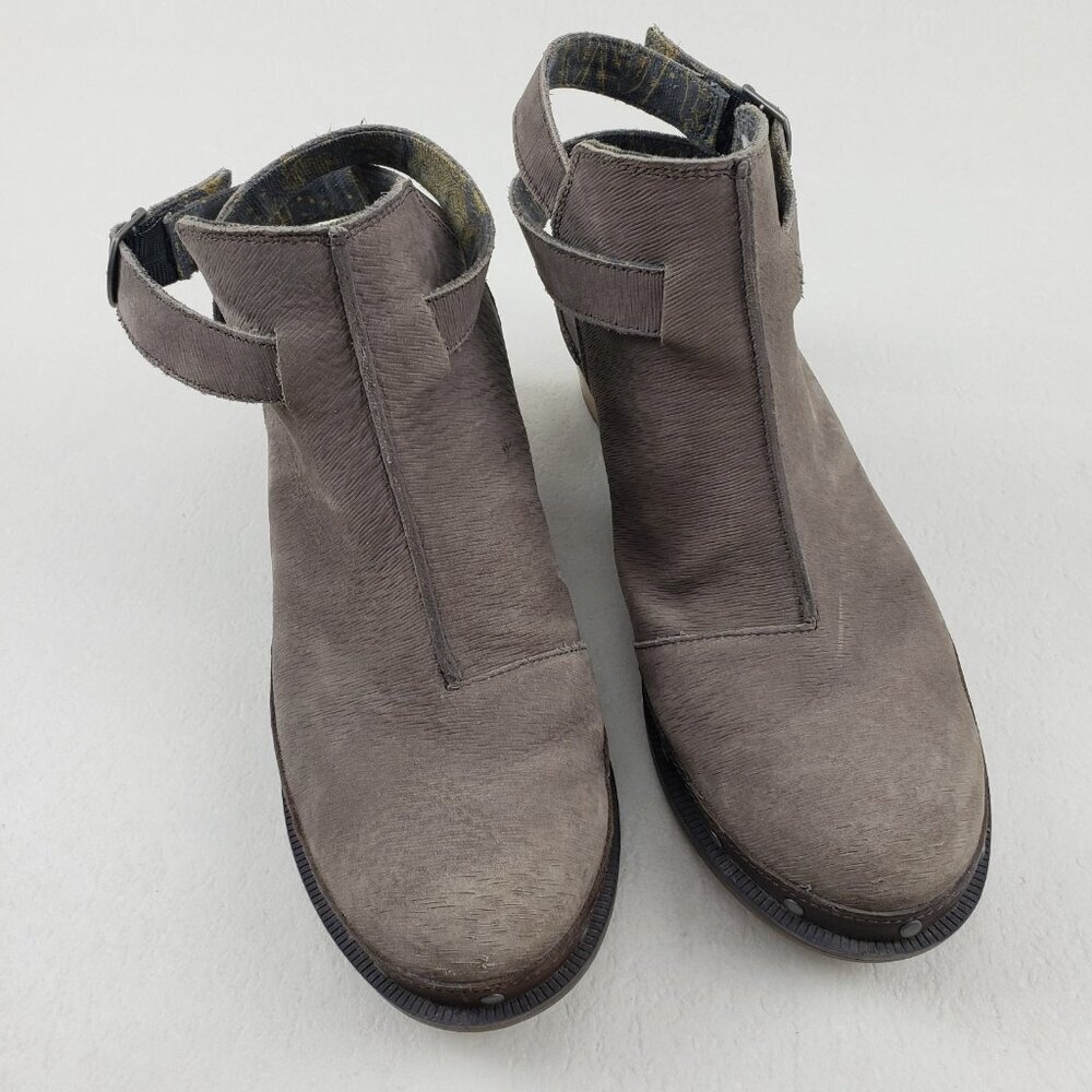 Chaco Cataluna Clog Womens 11 Nickel Gray Studded Leather Comfort Boho Bootie - Picture 3 of 16